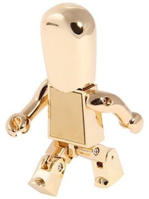 Quace Flexible Robot 32 GB Pen Drive(Gold)