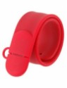 eShop 100% Genuine Silicone Bracelet hand band USB Flash Drive 4 GB Pen Drive(Red)