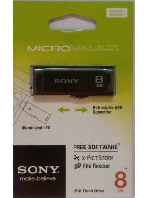 Sony Micro Vault 8 GB Pen Drive(Black)