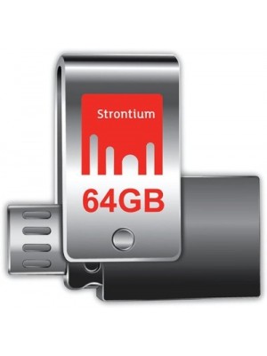Strontium Nitro Plus 64 GB Pen Drive(Silver)