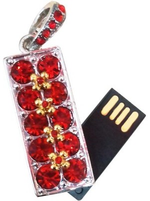 ZBEL WOS555-Red Diamond 4 GB Pen Drive(Silver)