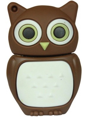 Zeztee Brown Owl Cartoon Character Shape 8 GB Pen Drive(Multicolor)