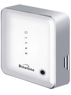 Binatone 3 in 1 Data Card with 3G/ Wi-Fi/ Power Bank(Silver)