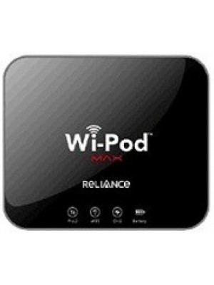 Reliance WiPod Max - WiFi PREPAID(Tamilnadu Only) with Power bank Data Card(Black)