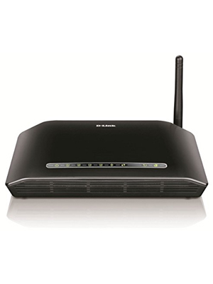 D-Link DSL-2730U Wireless N 150 ADSL2 4-Port Router(Black)