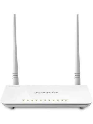 Tenda TE D-303 N300 ADSL2+ Modem Router with USB port Router(White)