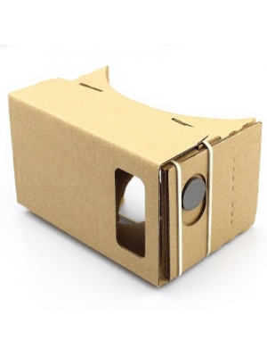 DMG Google Cardboard 3D Virtual Reality Headset with Headband Compatible with Android & Apple(Smart
